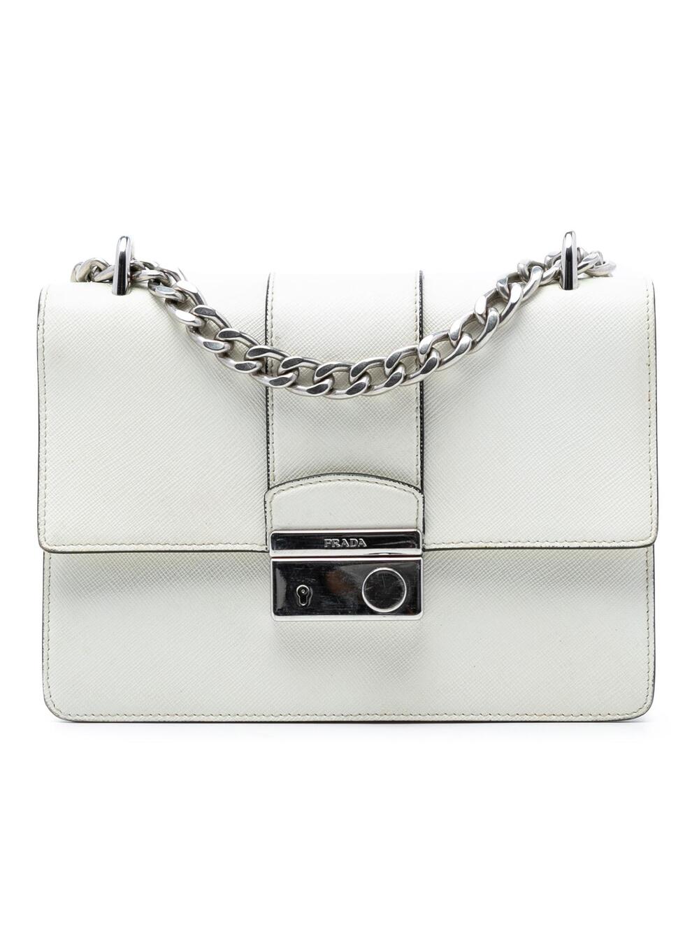 Prada Small Saffiano Sound Lock Chain #373811P54B